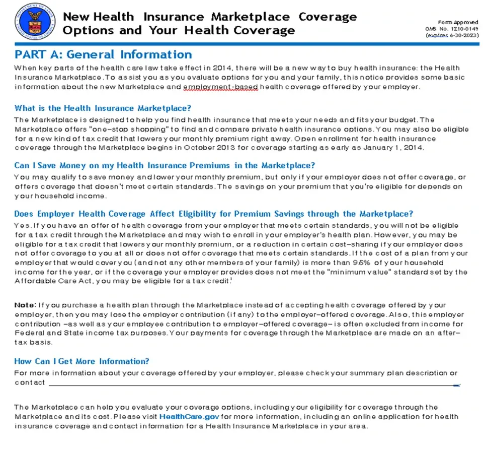 Marketplace Coverage